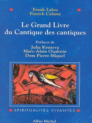 cover image of Le Grand Livre du Cantique des cantiques